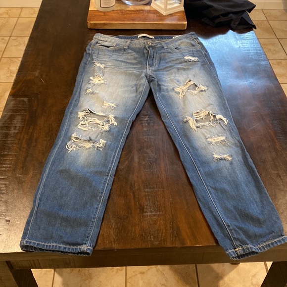 Kancan boyfriend heavy distressed jeans - Picture 4 of 5